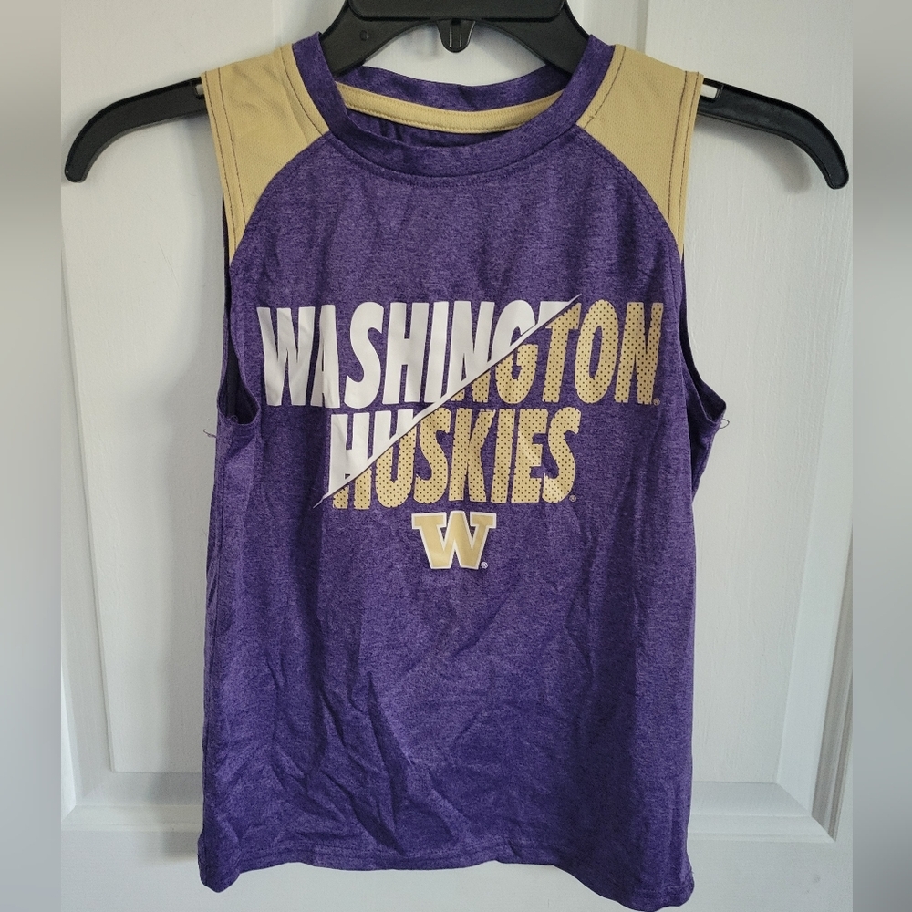 Pro Edge Boys Washington Huskies Sleevless Top Size Small 6/7